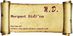 Morgent Diána névjegykártya